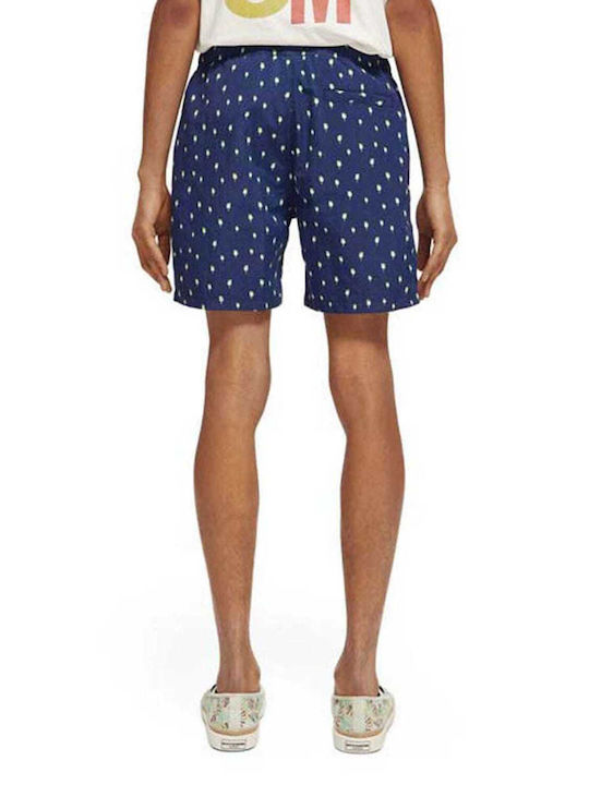 Scotch & Soda Herren Badebekleidung Shorts Marineblau mit Mustern