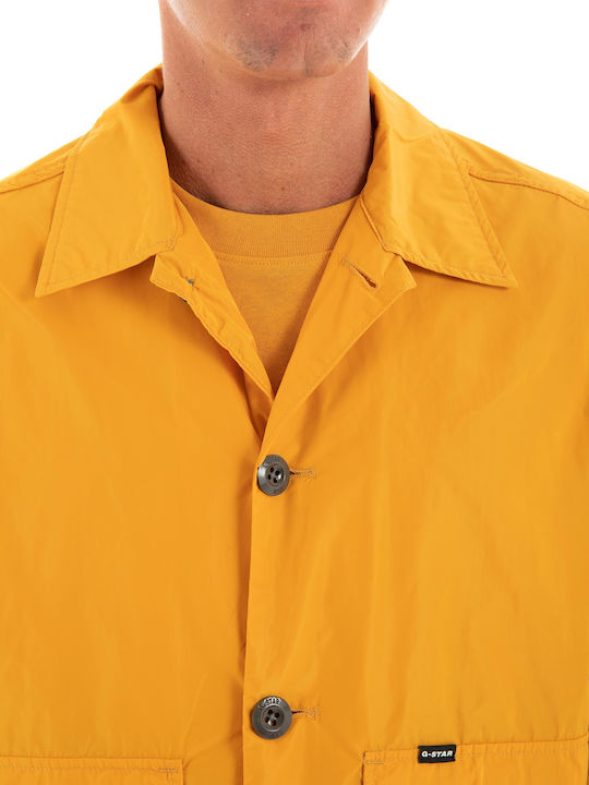 G-Star Raw Men's Shirt Overshirt Long Sleeve Yellow