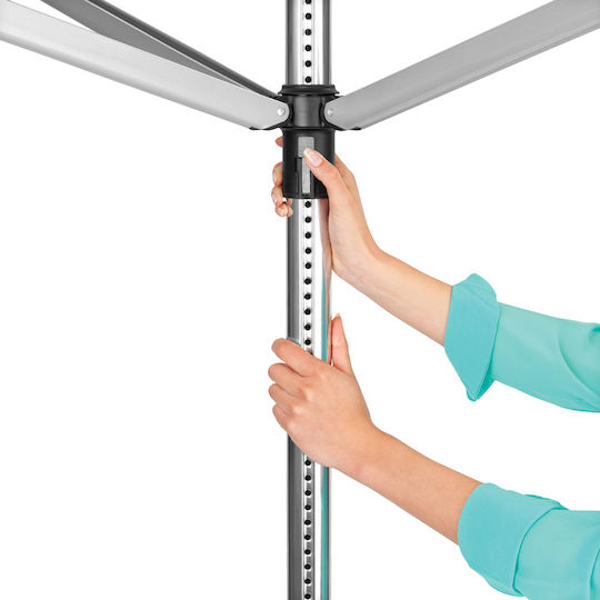 Brabantia Lift-O-Matic Πτυσσόμενη Απλώστρα Δαπέδου για το Κήπο Μεταλλική με Μήκος Απλώματος 40m