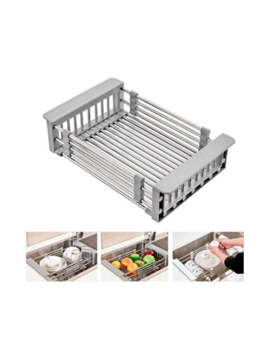 Factory Στραγγιστήρι Γούρνας Inox Γκρι 42x23x23cm