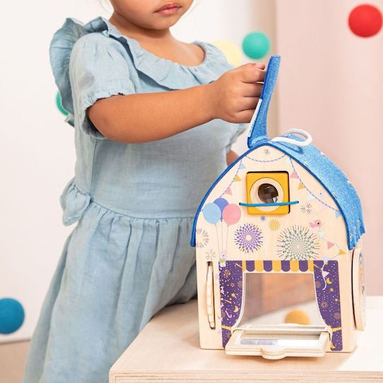 Lilliputiens Baby Toy Activity House made of Wood for 36++ Months