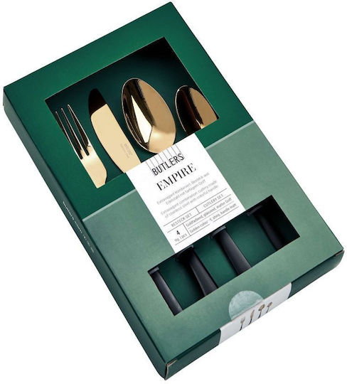 Butlers Empire Set de Tacâmuri Inoxidabil Negre 4buc
