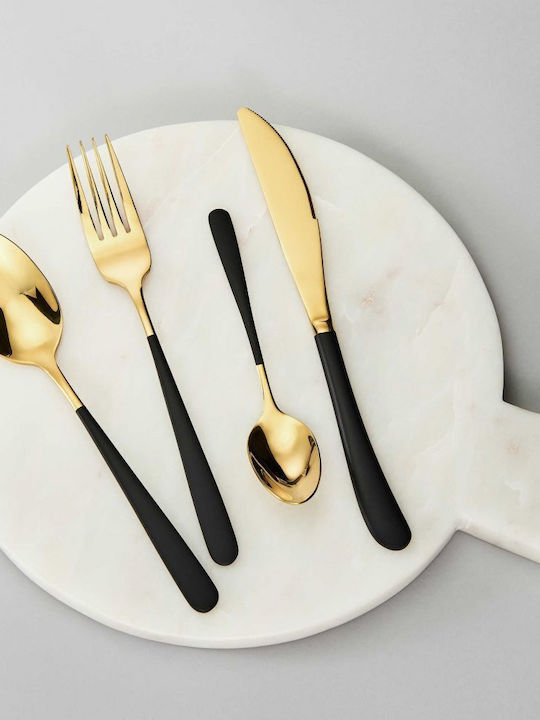 Butlers Empire Besteckset Edelstahl Schwarz 4Stück