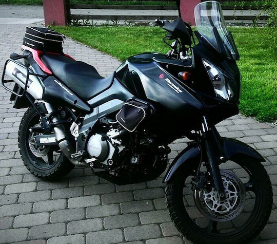 Givi Motorcycle Soft Bag for Rails Suzuki V-Strom DL1000 2002-2012 Black