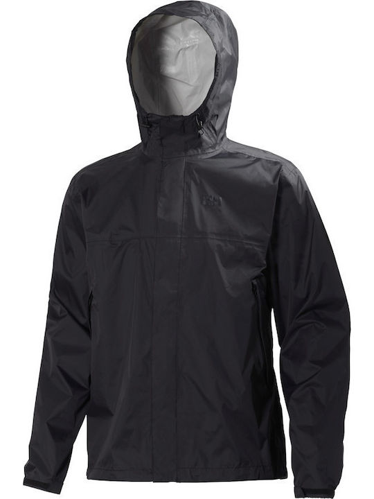 Loke Geacă Waterproof și cu Protecție Împotriva Vântului Neagră