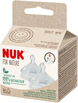 Nuk For Nature Silicone Baby Bottle Teat Small Flow for 0+ months