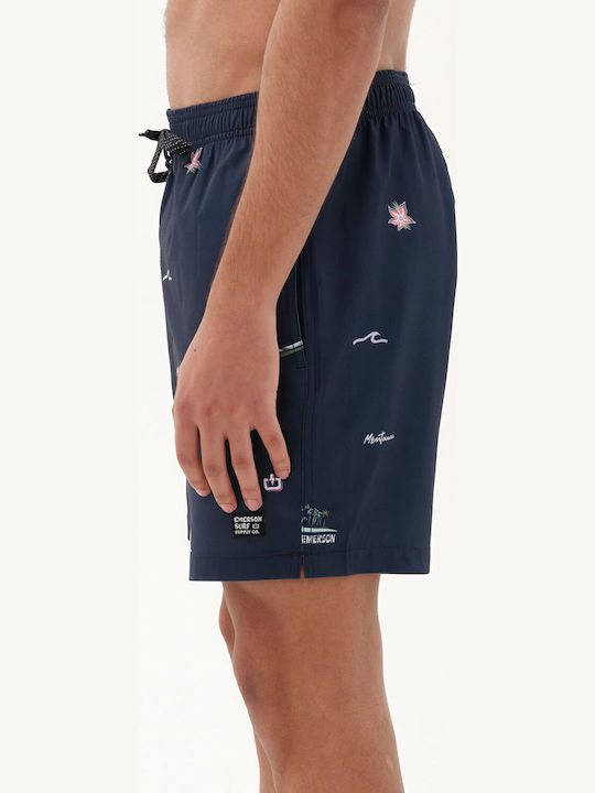 Ανδρικό Μαγιό Σορτς Navy Μπλε με Σχέδια
