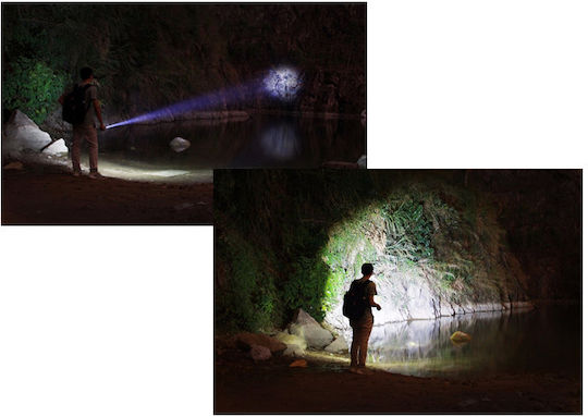 Cree Wiederaufladbar Taschenlampe LED mit maximaler Helligkeit 1000lm XML-T6 3xAAA