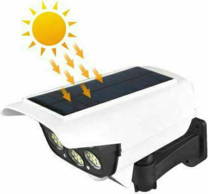 Foyu T-28 Dummy Überwachungskamera Solar mit LED-Beleuchtung