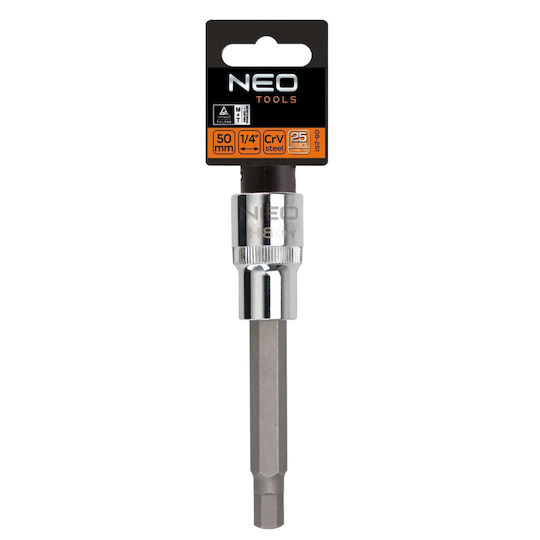 Neo Tools Allen Bit Socket H7 1/2" Long Long Walnut with Allen Head and Socket 1/2'' H7x100mm