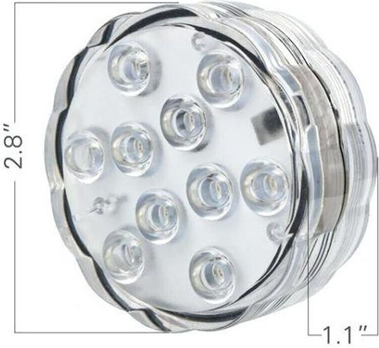 ACP Submersible Mini Decorative RGB Submersible Pool Light with Remote Control and Multicolour Light 000.230.3449