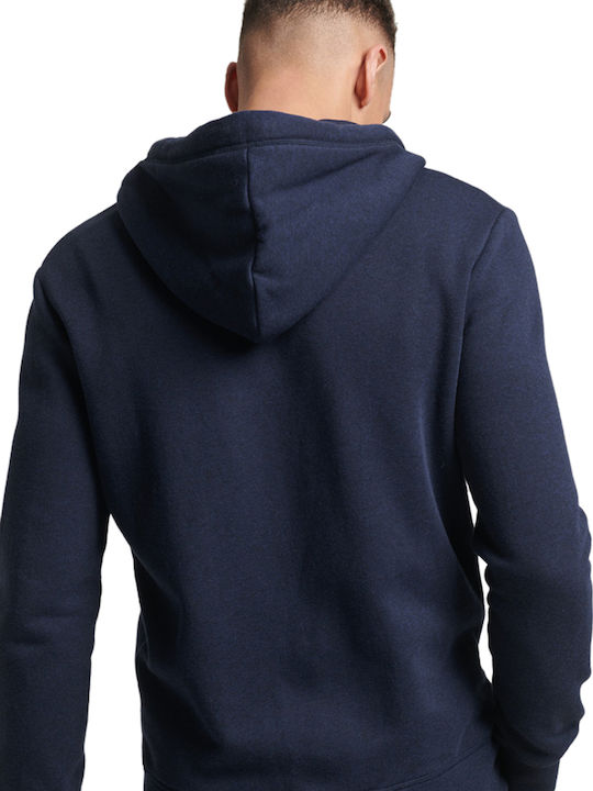 Superdry Men's Cardigan with Hood & Pockets Navy Blue