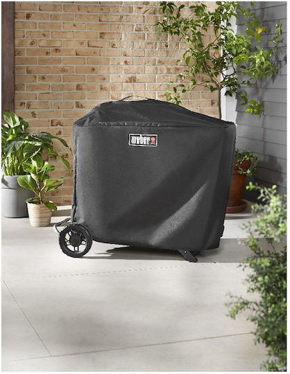 Weber Premium Grill Cover Black Compatible with the Traveler from Polyester 99.6cmx55.88cmx143.8cmcm