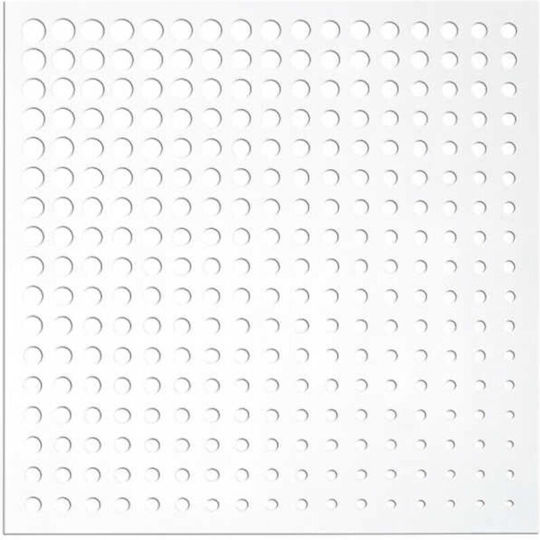 Trellis de Grădină Moon din Plastic în Culoare Alb 100x100cm 1buc
