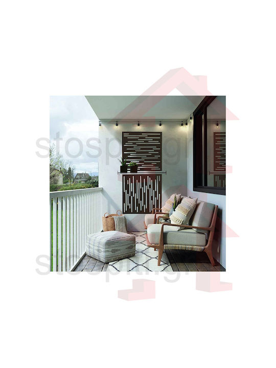 Nautic Plastic Trellis Brown 100x100cm