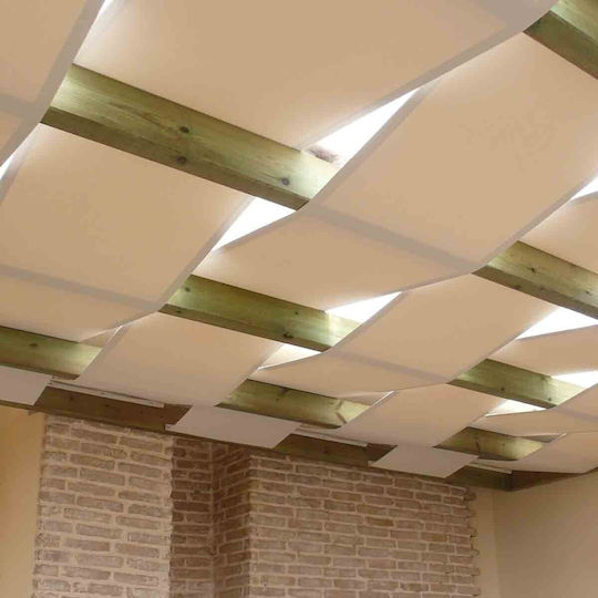 Πέργκολα Κήπου από Ξύλο με Οροφή 300x300cm