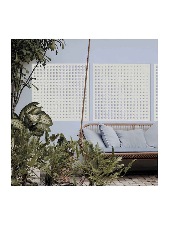 Spalier Garten Moon aus Kunststoff in Weiß Farbe 100x100cm 1Stück