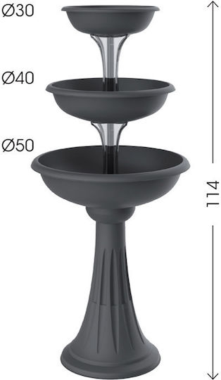 Bama Trevy Suport de plante din plastic Gri 50bucx50bucx114buccm.