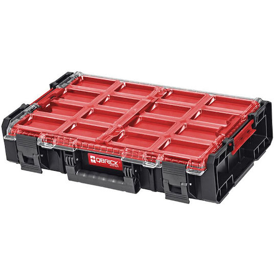 Qbrick QBrick System One Ταμπακιέρα Εργαλείων 14 Θέσεων με Αφαιρούμενα Κουτιά Κόκκινη 58.2x38.7x13.1εκ.