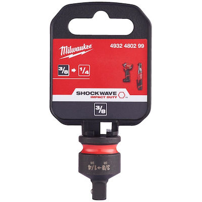 Milwaukee Adapter with Socket 3/8'' and Output 1/4''