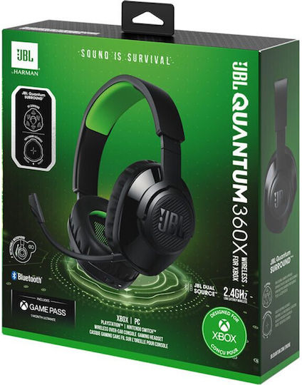 JBL Quantum 360x Безжични Надушници Гейминг Слушалки с Bluetooth и USB Свързаност за XBOX