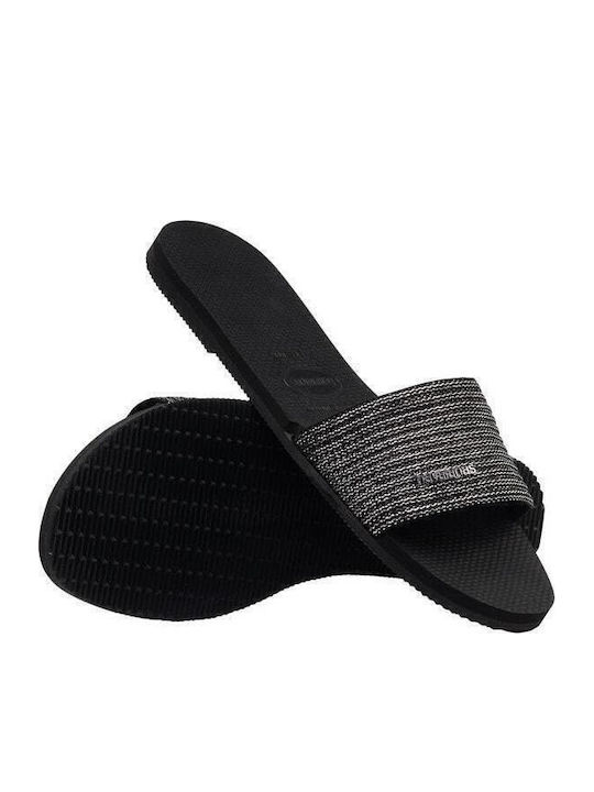 You Malta Women's Slides Metallic Black