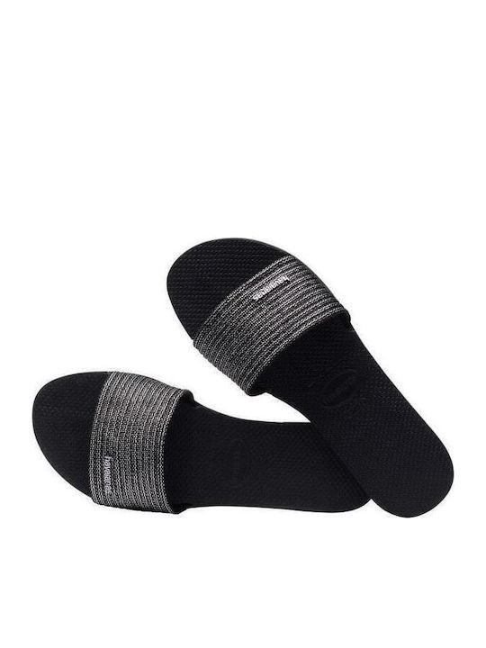 You Malta Women's Slides Metallic Black