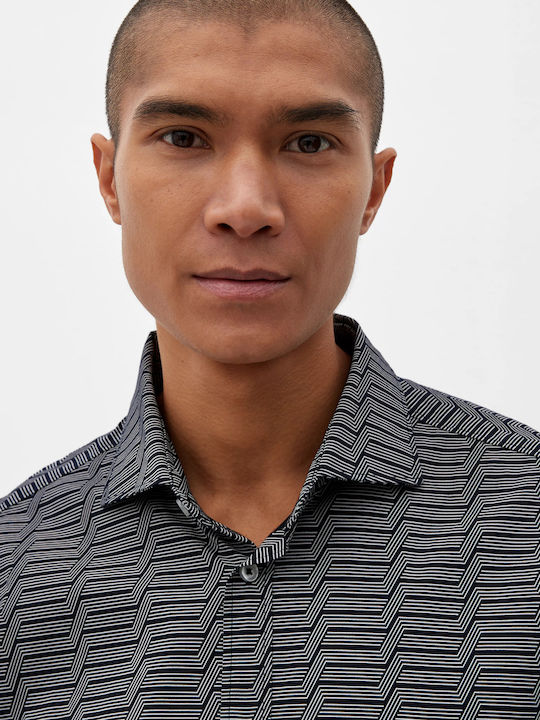 Red Label Long-sleeved Shirt Navy Blue
