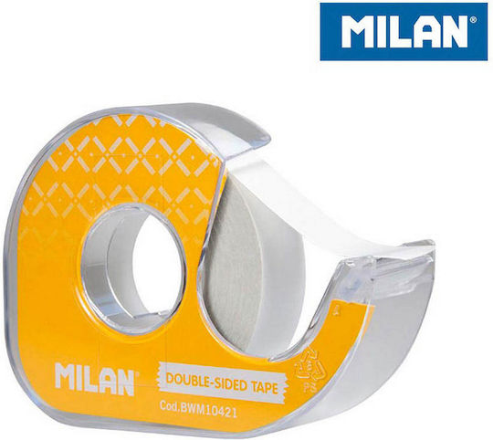 Milan Desktop Tape Dispenser 15mm x 10m 1pcs Yellow