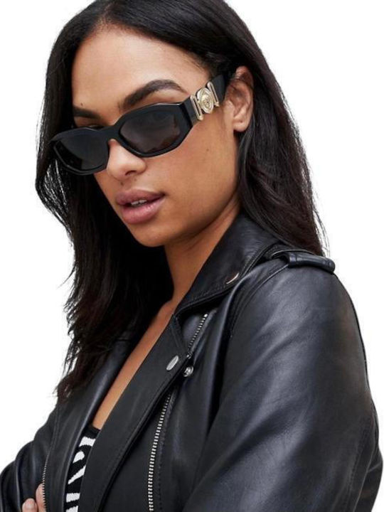 Versace Unisex Sunglasses with Black Plastic Frame and Gray Lens VE4361 GB1/87