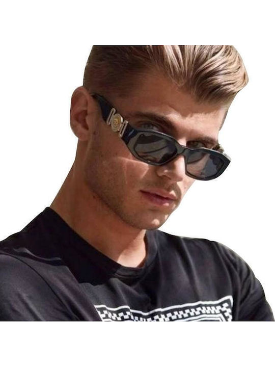 Versace Unisex Sunglasses with Black Plastic Frame and Gray Lens VE4361 GB1/87