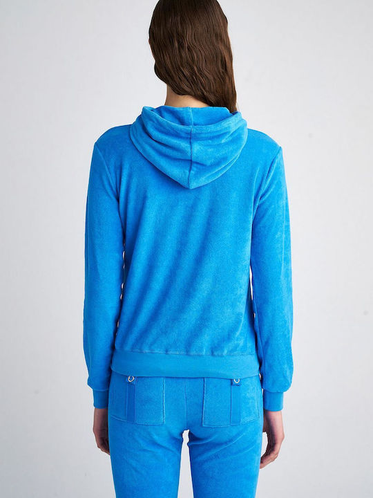 SugarFree 23813003 Women's Hooded Cardigan Horizon Blue