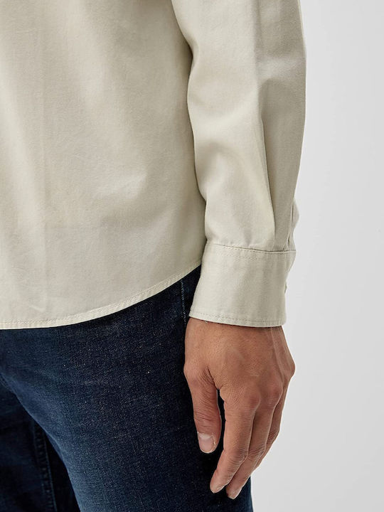 Langärmlig Hemd Beige