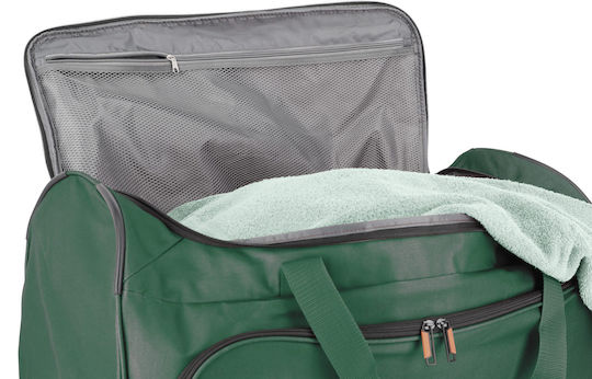 Travelite Basics Reisetasche 89Es Grün mit Rädern Stoff L71xB36xH31cm