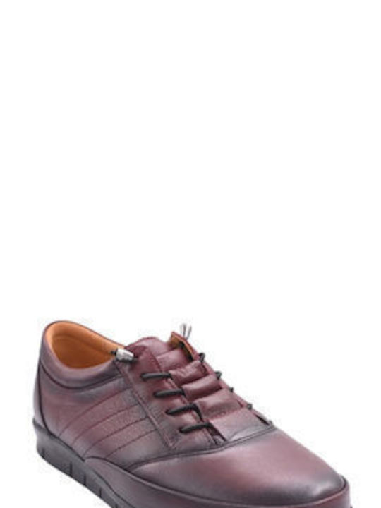 Dafni burgundy leather moccasin