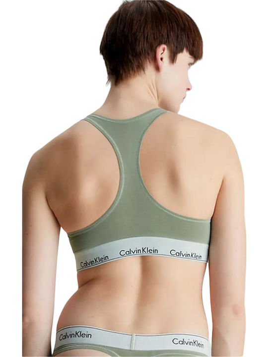 Calvin Klein Γυναικείο Αθλητικό Μπουστάκι Χακί Calvin Klein Γυναικείο Αθλητικό Μπουστάκι Χακί