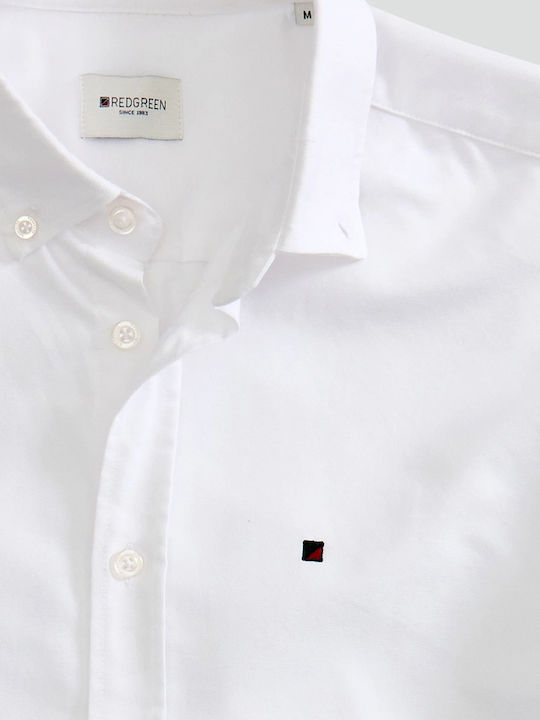Anton Oxford Long-sleeved Cotton Shirt White
