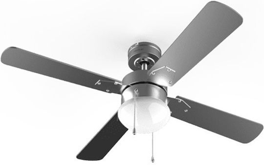 Cecotec Energy Silence Aero 5350 Ceiling Fan 132cm with Light Silver