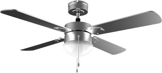 Cecotec EnergySilence Aero 5350 Ανεμιστήρας Οροφής 132cm με Φως Ασημί