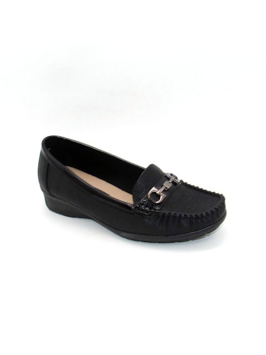 Women's Moccasin Slipon Platform JIM 879 Black