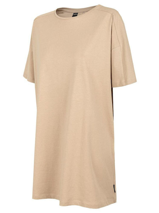 Outhorn Sommer Mini T-Shirt Kleid Beige