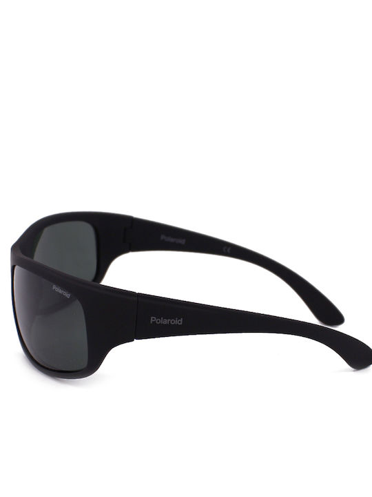 Polaroid Men's Sunglasses with Black Plastic Frame and Black Polarized Lens P07886 9CA/RC