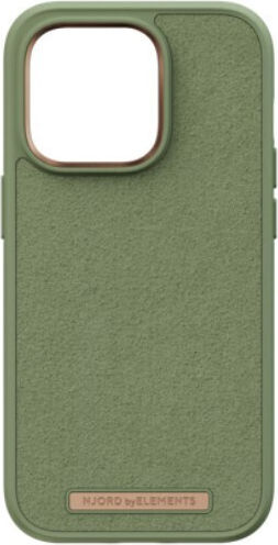 Njord Suede Comfort+ Back Cover Πλαστικό / Υφασμάτινο 2mm Ελαιόλαδο (iPhone 14 Pro)