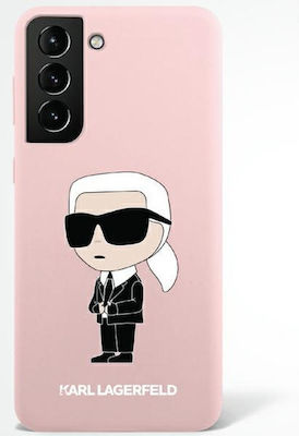 Karl Lagerfeld Ikonik Coperta din spate Silicon Roz (Galaxy S23) KLHCS23SSNIKBCP