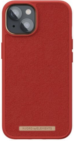 Njord Salmon Leather Back Cover Δερμάτινο 2mm Πορτοκαλί (iPhone 14)