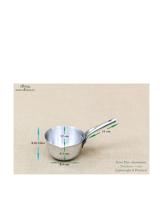 made of Aluminum 0.65lt / 12cm