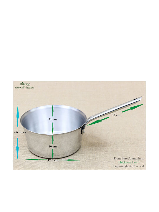 din Aluminiu 2.6lt / 20cm
