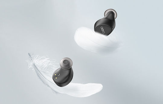 Tozo Tws Agile Dots Earbud Bluetooth Handsfree Ακουστικά με Αντοχή στον Ιδρώτα και Θήκη Φόρτισης Μαύρα