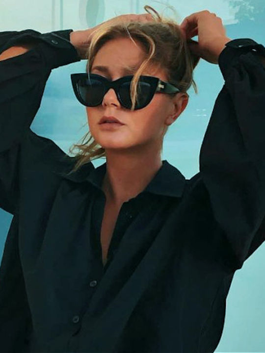 Meller Karoo Women's Sunglasses with Plastic Frame All Black KA-TUTCAR
