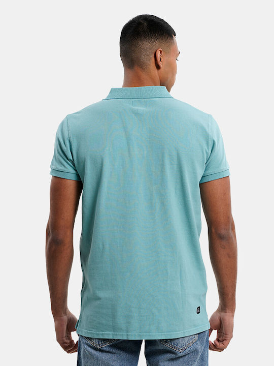 Emerson Ανδρικό T-shirt Polo Γαλάζιο
